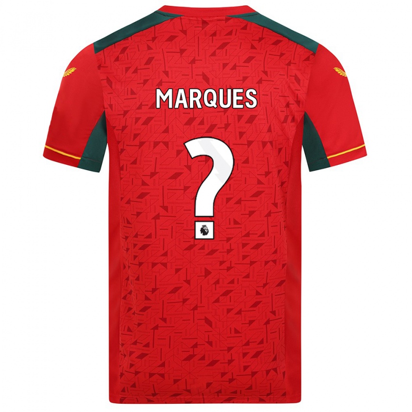 Niño Camiseta Christian Marques #0 Rojo 2ª Equipación 2023/24 La Camisa Chile