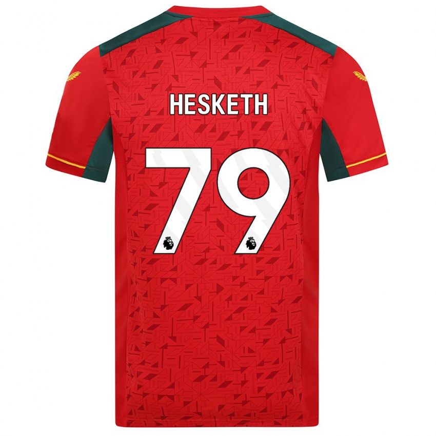 Niño Camiseta Owen Hesketh #79 Rojo 2ª Equipación 2023/24 La Camisa Chile