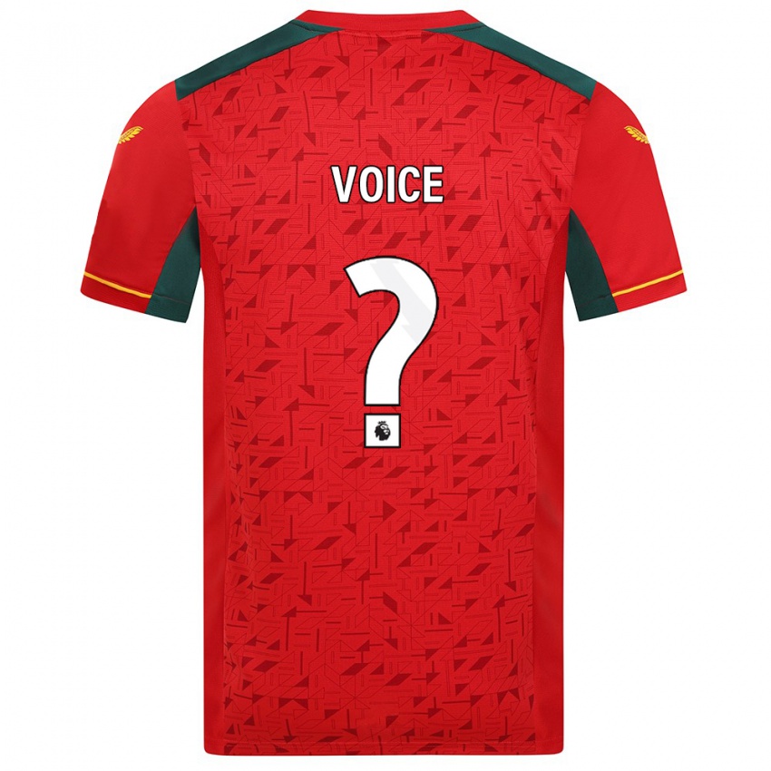 Niño Camiseta Caden Voice #0 Rojo 2ª Equipación 2023/24 La Camisa Chile