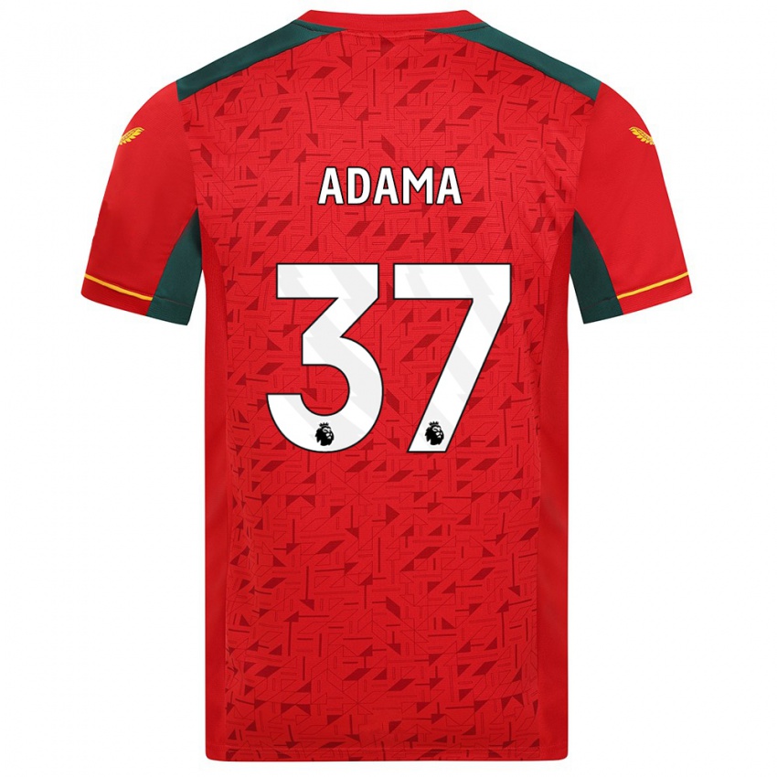 Niño Camiseta Adama Traore #37 Rojo 2ª Equipación 2023/24 La Camisa Chile