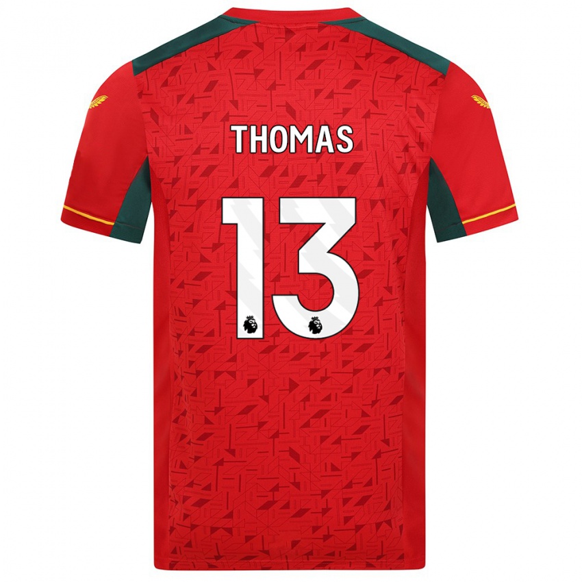 Niño Camiseta Bec Thomas #13 Rojo 2ª Equipación 2023/24 La Camisa Chile