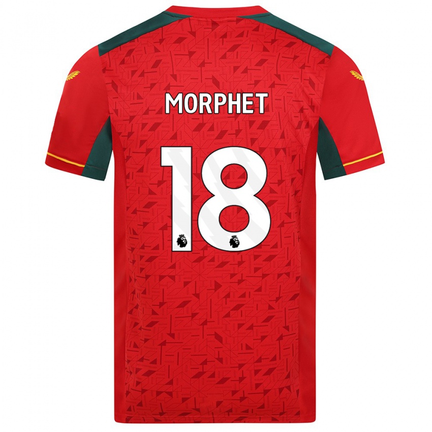 Niño Camiseta Anna Morphet #18 Rojo 2ª Equipación 2023/24 La Camisa Chile