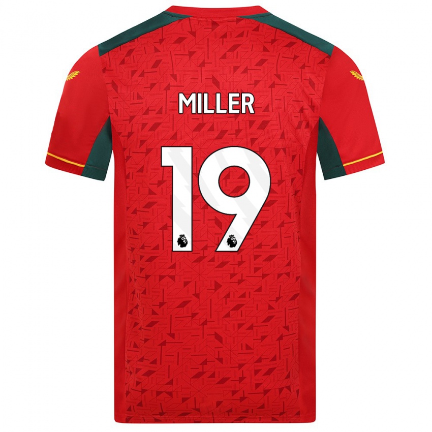 Niño Camiseta Ali Miller #19 Rojo 2ª Equipación 2023/24 La Camisa Chile