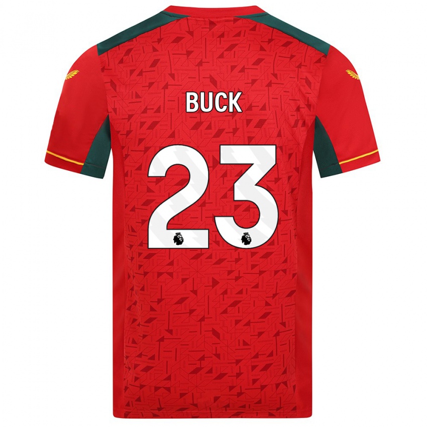 Niño Camiseta Alex Buck #23 Rojo 2ª Equipación 2023/24 La Camisa Chile