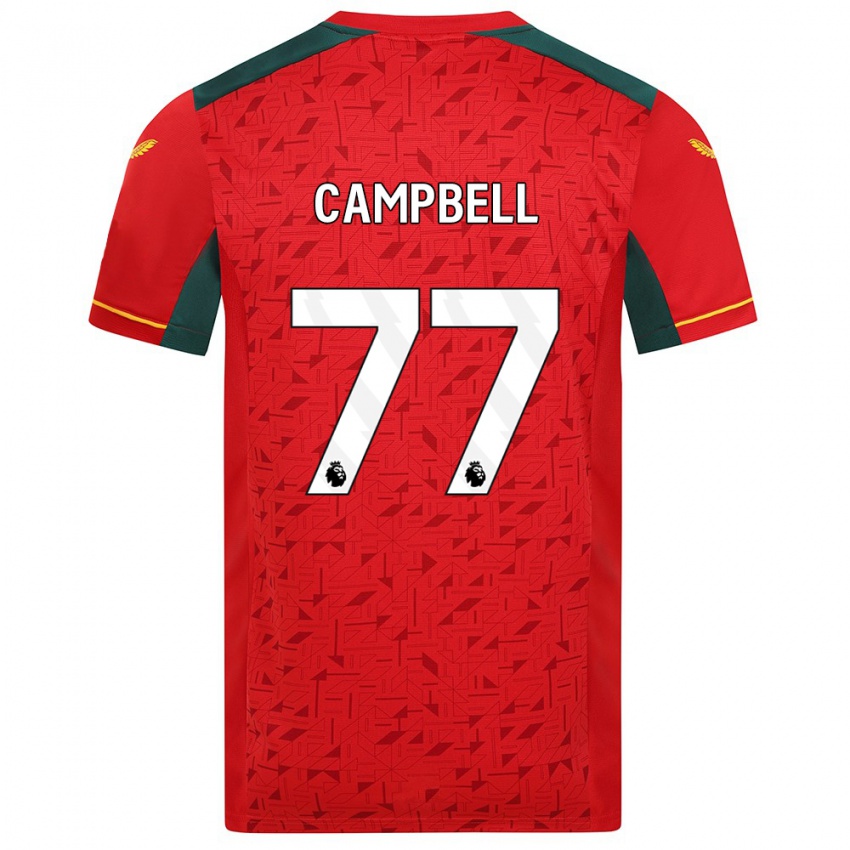 Niño Camiseta Chem Campbell #77 Rojo 2ª Equipación 2023/24 La Camisa Chile