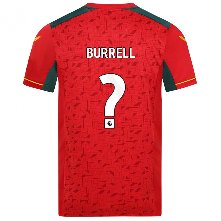 Niño Camiseta Ackeme Francis-Burrell #0 Rojo 2ª Equipación 2023/24 La Camisa Chile