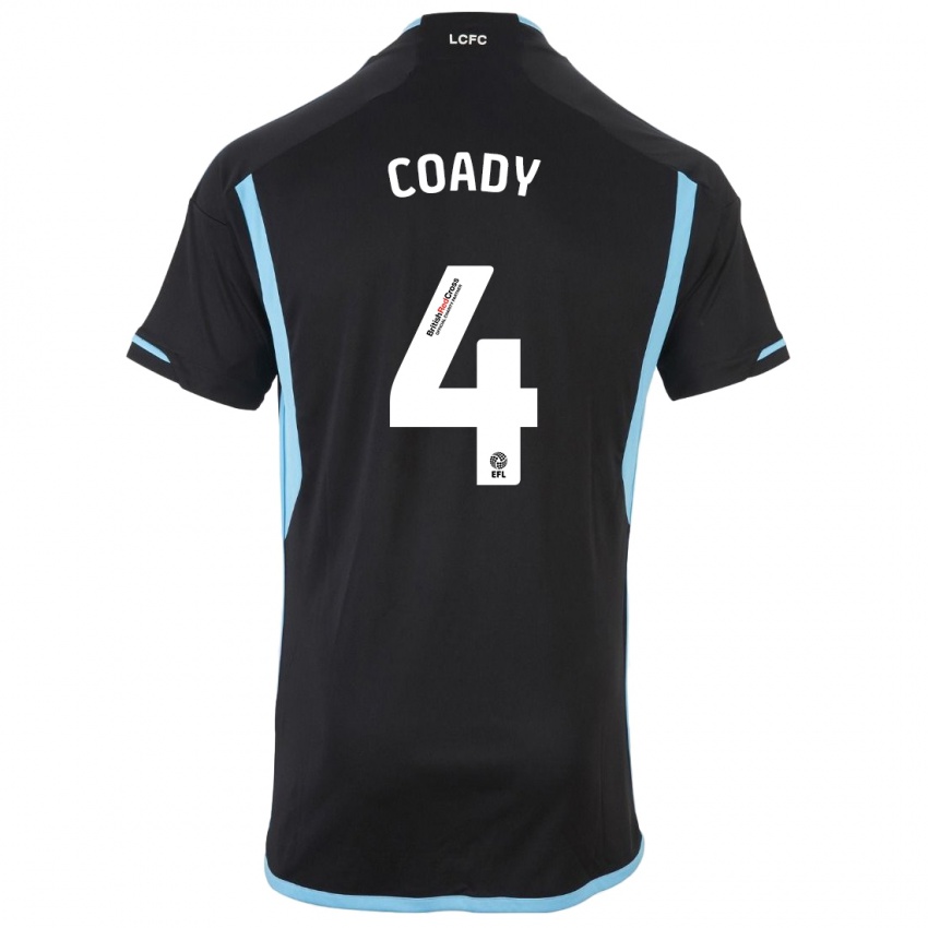 Niño Camiseta Conor Coady #4 Negro 2ª Equipación 2023/24 La Camisa Chile