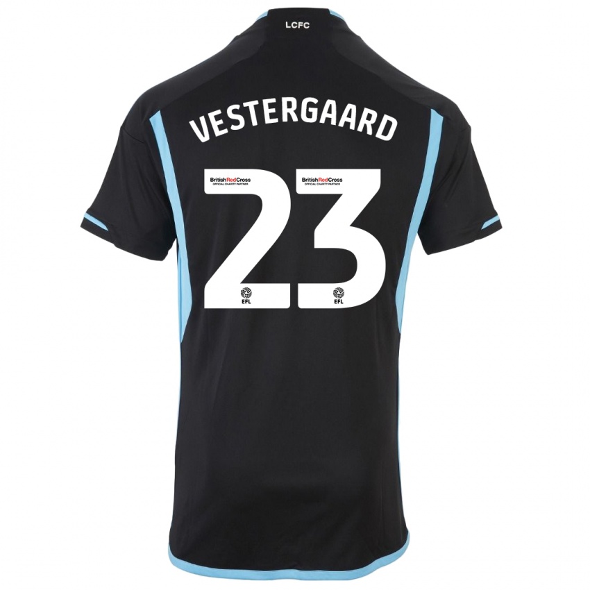 Niño Camiseta Jannik Vestergaard #23 Negro 2ª Equipación 2023/24 La Camisa Chile