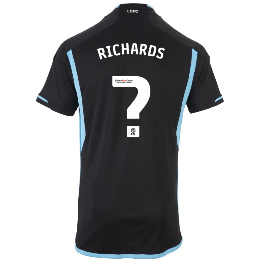 Niño Camiseta Amani Richards #0 Negro 2ª Equipación 2023/24 La Camisa Chile