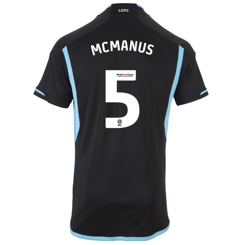 Niño Camiseta Abbie Mcmanus #5 Negro 2ª Equipación 2023/24 La Camisa Chile