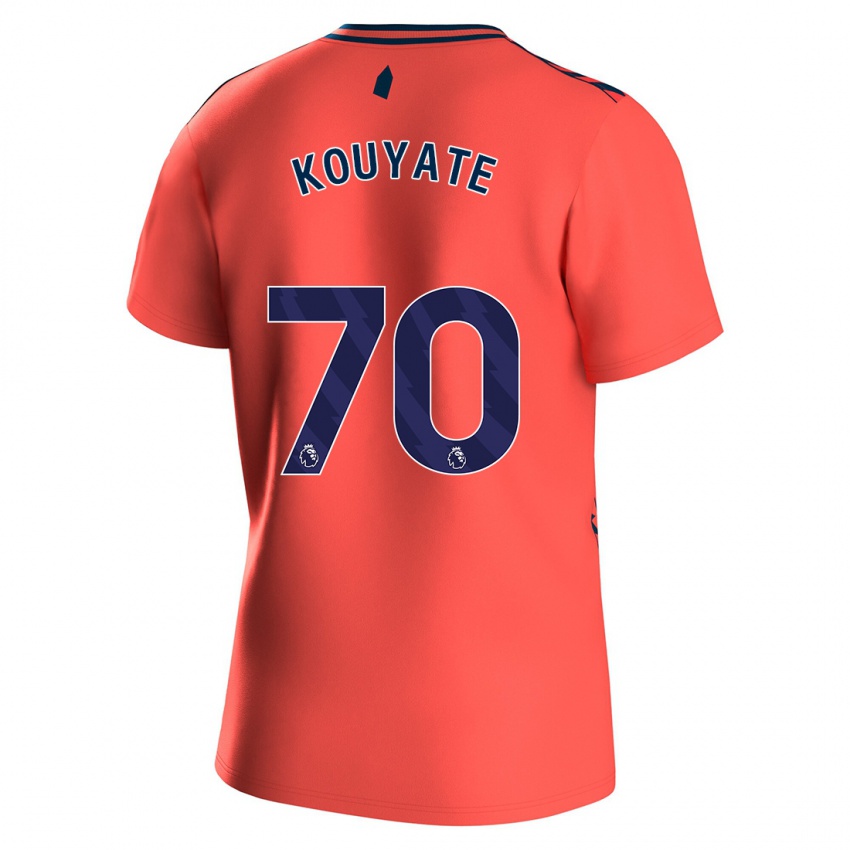 Niño Camiseta Katia Kouyate #70 Coralino 2ª Equipación 2023/24 La Camisa Chile