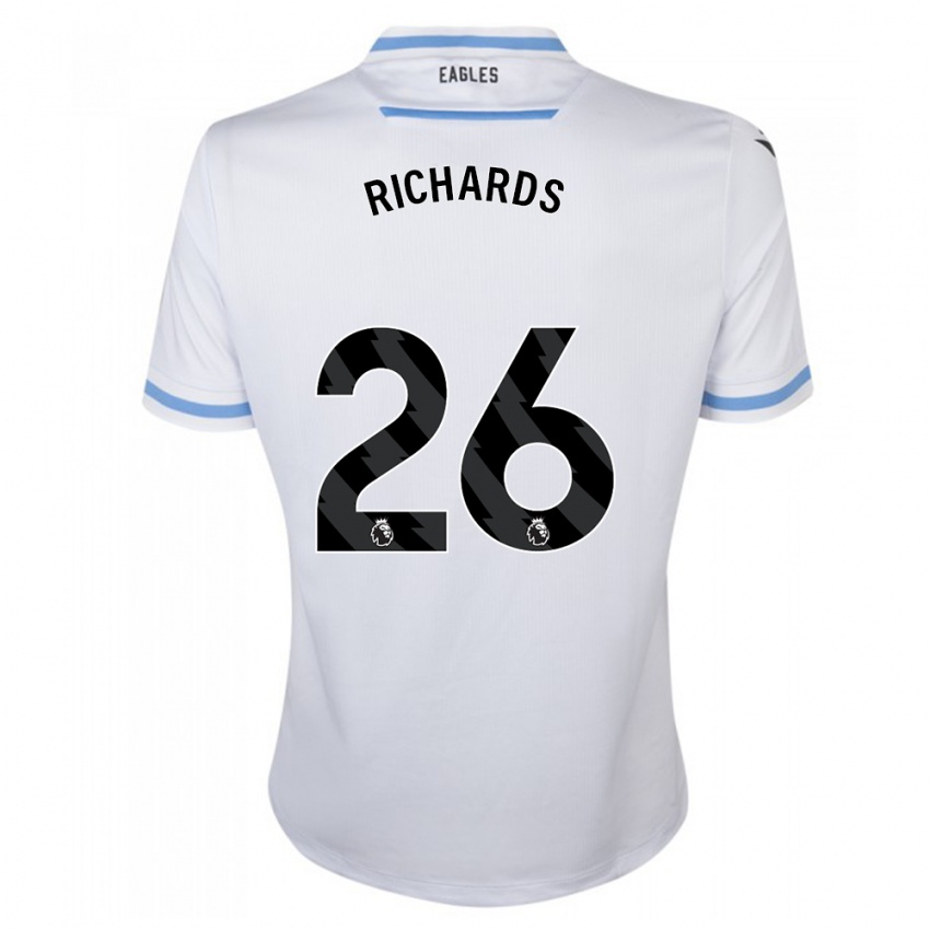 Niño Camiseta Chris Richards #26 Blanco 2ª Equipación 2023/24 La Camisa Chile