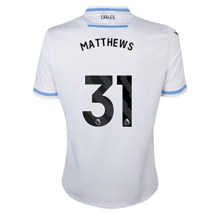 Niño Camiseta Remi Matthews #31 Blanco 2ª Equipación 2023/24 La Camisa Chile