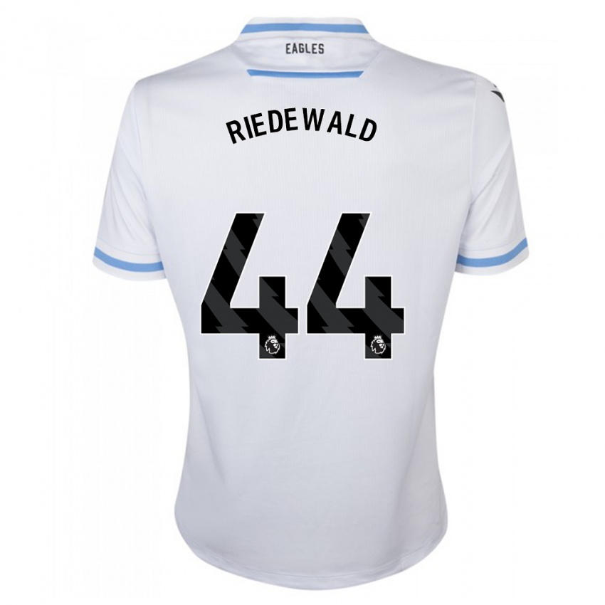 Niño Camiseta Jairo Riedewald #44 Blanco 2ª Equipación 2023/24 La Camisa Chile