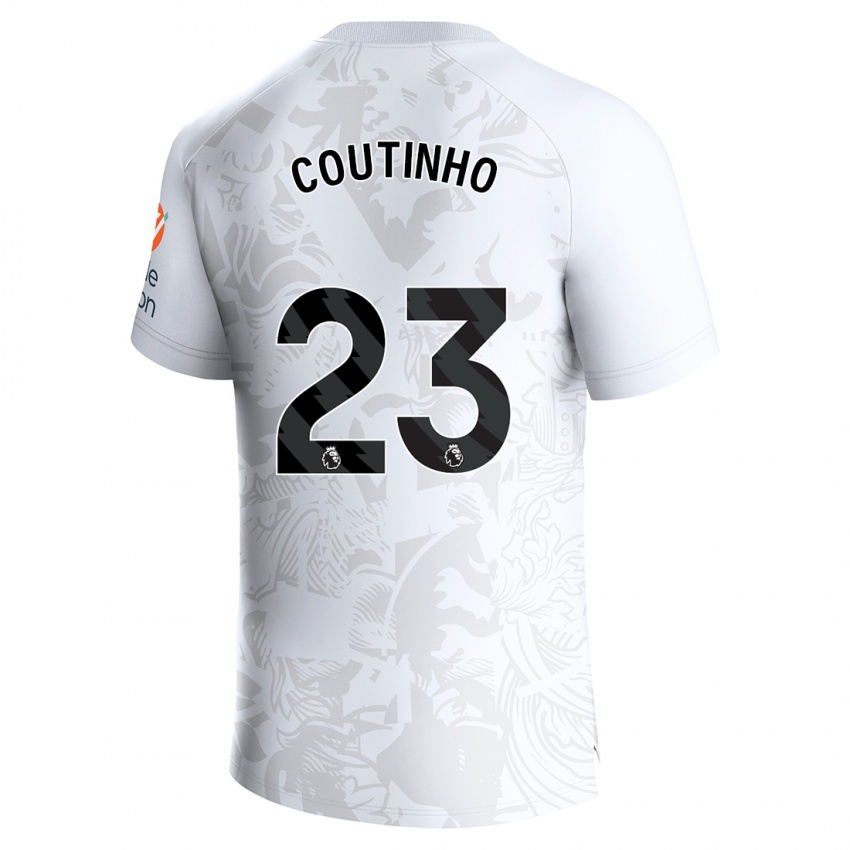 Niño Camiseta Philippe Coutinho #23 Blanco 2ª Equipación 2023/24 La Camisa Chile