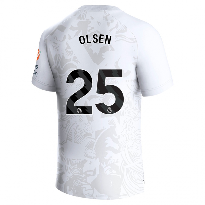 Niño Camiseta Robin Olsen #25 Blanco 2ª Equipación 2023/24 La Camisa Chile