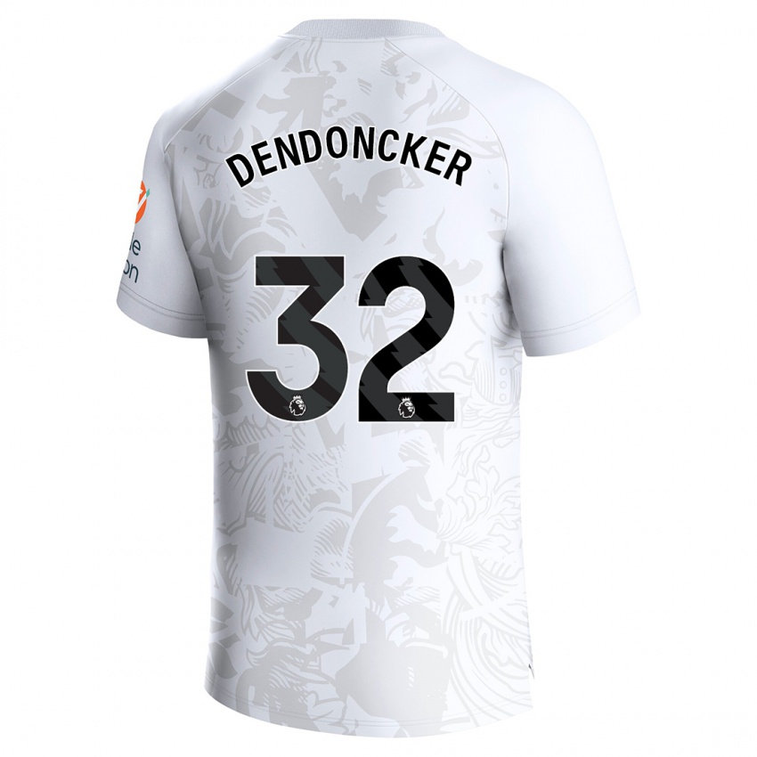 Niño Camiseta Leander Dendoncker #32 Blanco 2ª Equipación 2023/24 La Camisa Chile