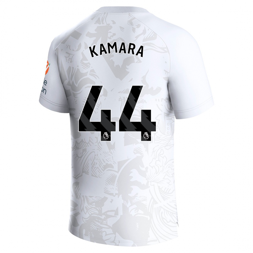 Niño Camiseta Boubacar Kamara #44 Blanco 2ª Equipación 2023/24 La Camisa Chile
