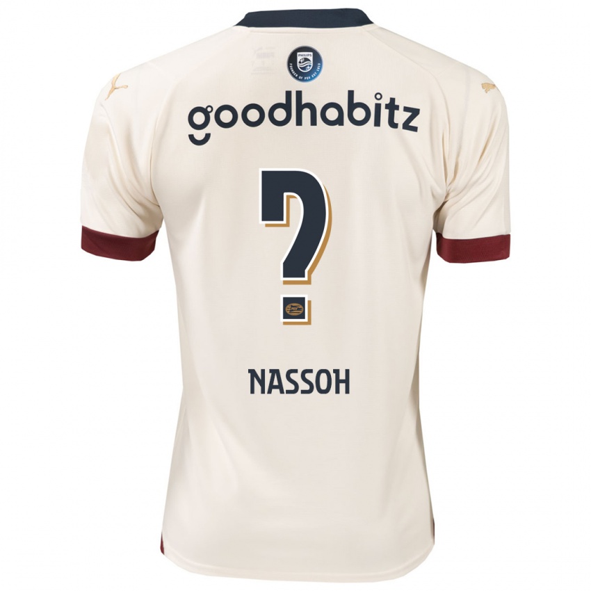 Niño Camiseta Mohamed Nassoh #0 Blanquecino 2ª Equipación 2023/24 La Camisa Chile