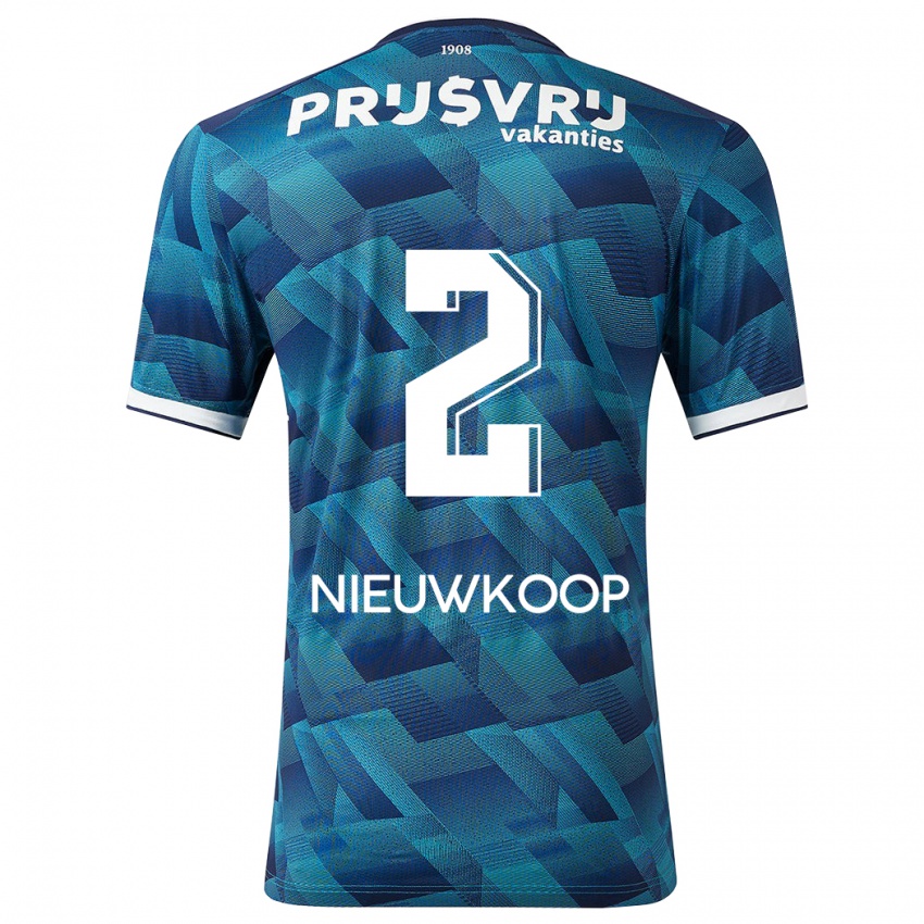 Niño Camiseta Bart Nieuwkoop #2 Azul 2ª Equipación 2023/24 La Camisa Chile