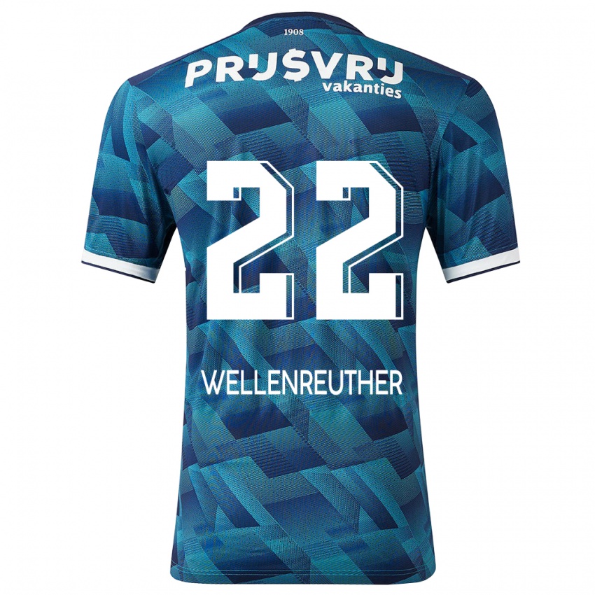 Niño Camiseta Timon Wellenreuther #22 Azul 2ª Equipación 2023/24 La Camisa Chile