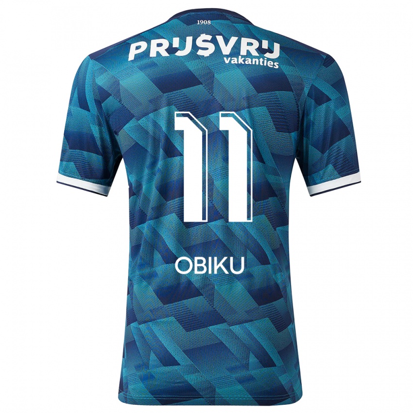 Niño Camiseta Junior Obiku #11 Azul 2ª Equipación 2023/24 La Camisa Chile