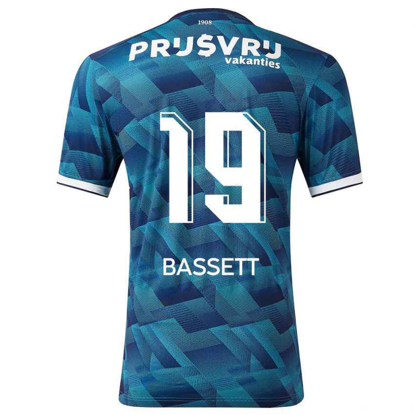 Niño Camiseta Cole Bassett #19 Azul 2ª Equipación 2023/24 La Camisa Chile
