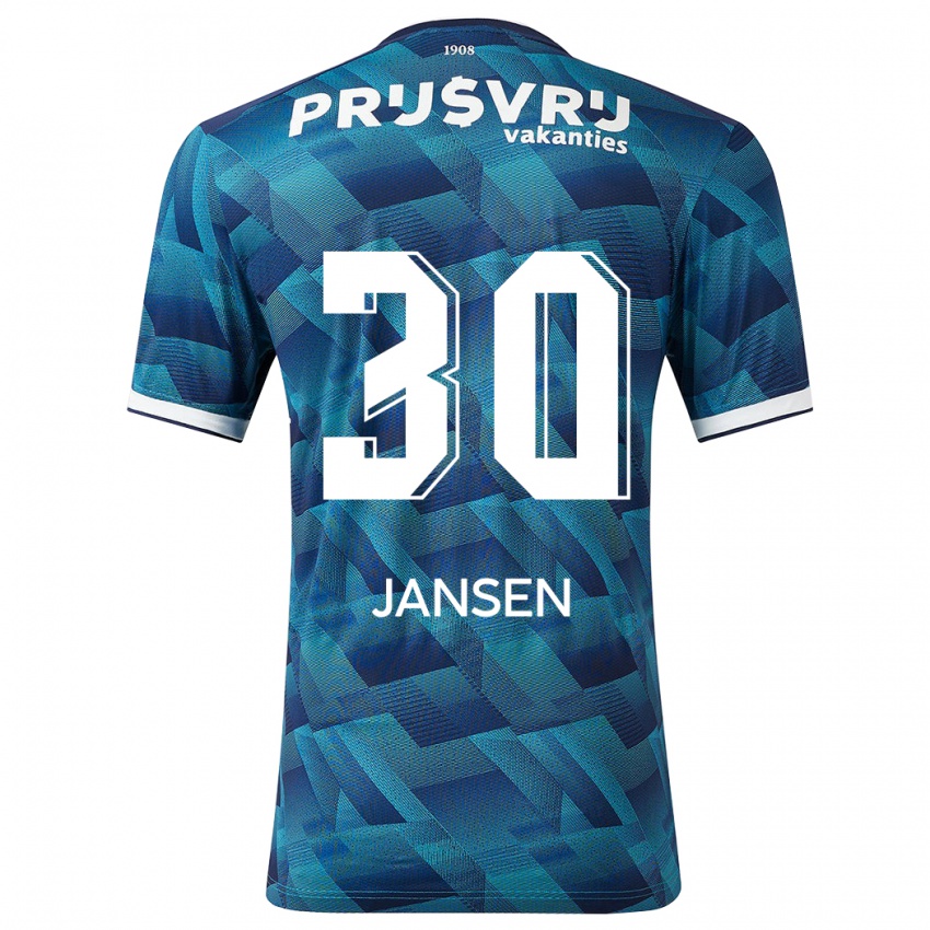 Niño Camiseta Thijs Jansen #30 Azul 2ª Equipación 2023/24 La Camisa Chile
