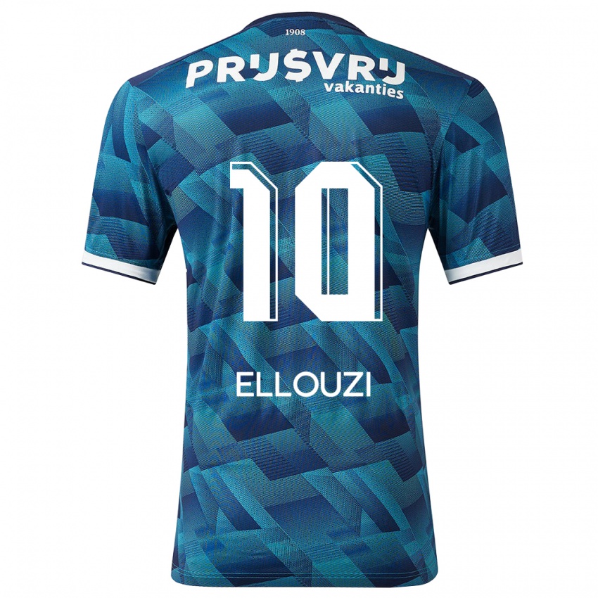 Niño Camiseta Sabrine Ellouzi #10 Azul 2ª Equipación 2023/24 La Camisa Chile