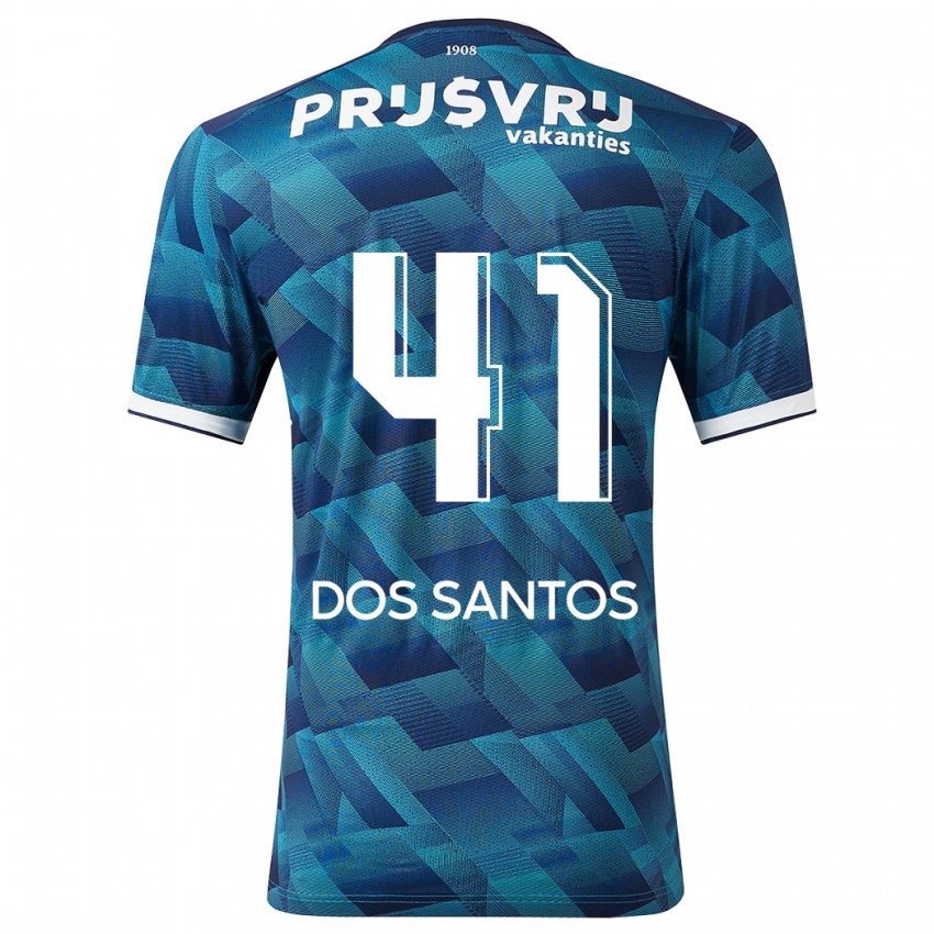 Niño Camiseta Giuliany Ben-David Dos Santos #41 Azul 2ª Equipación 2023/24 La Camisa Chile