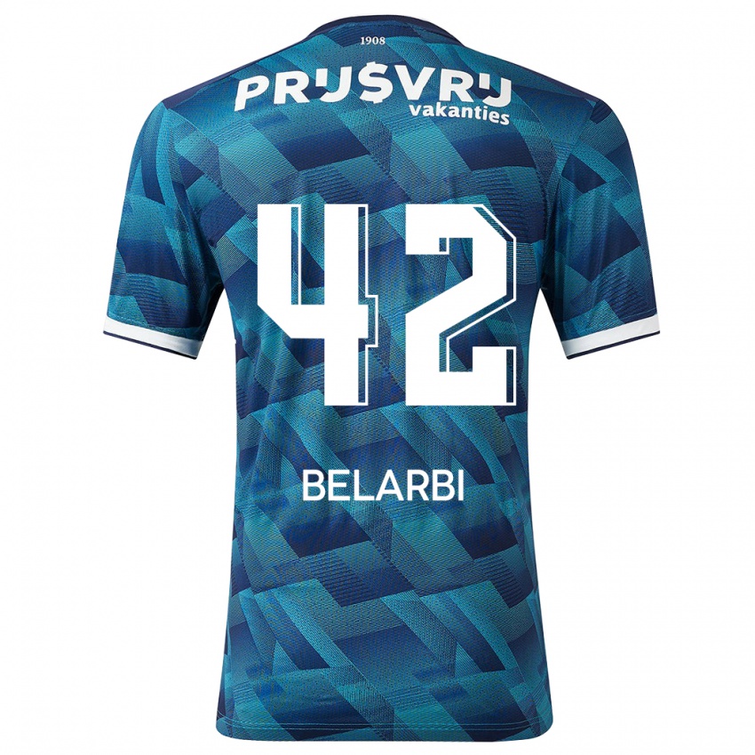 Niño Camiseta Abdel Belarbi #42 Azul 2ª Equipación 2023/24 La Camisa Chile