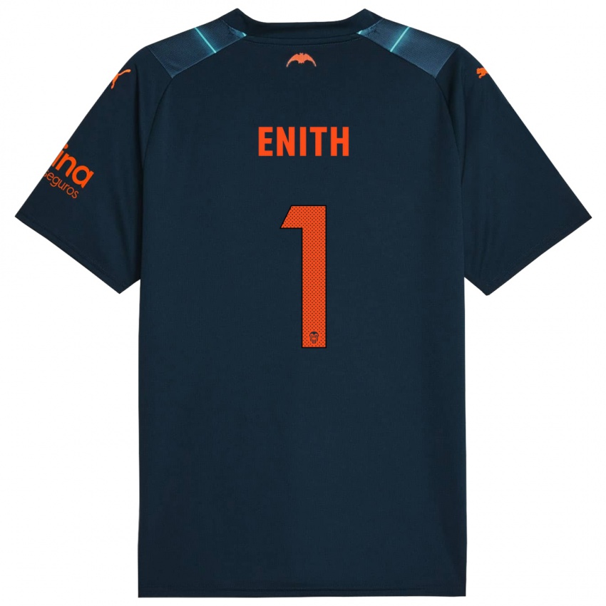 Niño Camiseta Enith #1 Azul Marino 2ª Equipación 2023/24 La Camisa Chile