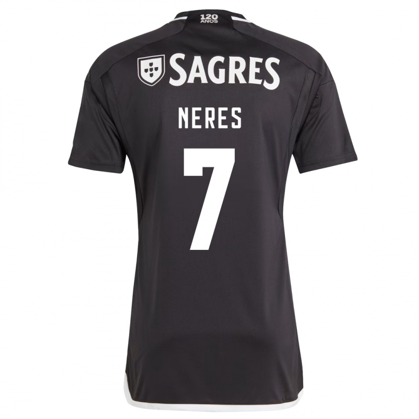 Niño Camiseta David Neres #7 Negro 2ª Equipación 2023/24 La Camisa Chile