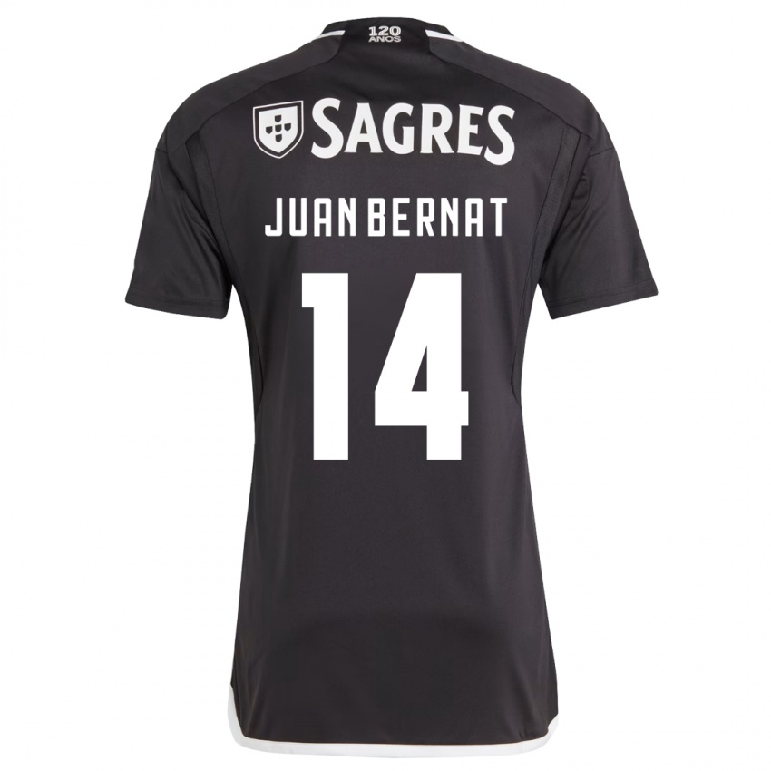 Niño Camiseta Juan Bernat #14 Negro 2ª Equipación 2023/24 La Camisa Chile