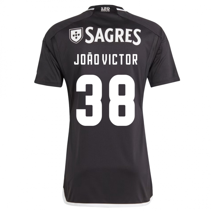 Niño Camiseta Joao Victor #38 Negro 2ª Equipación 2023/24 La Camisa Chile