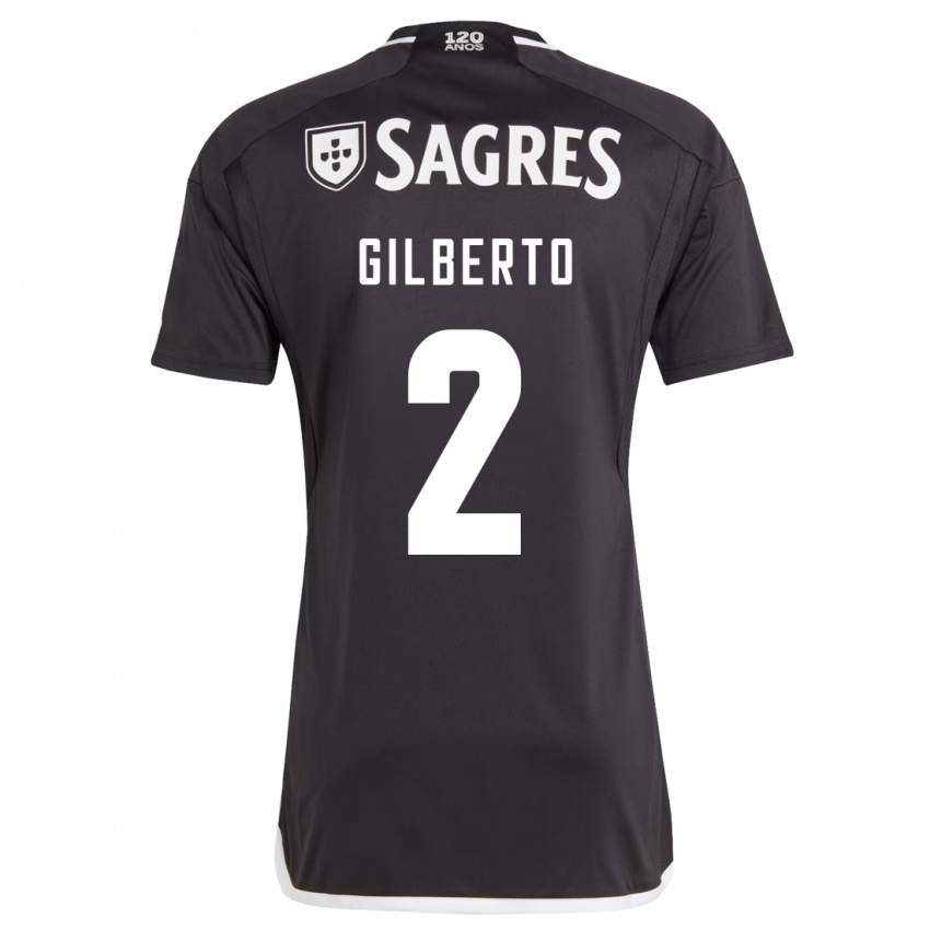 Niño Camiseta Gilberto #2 Negro 2ª Equipación 2023/24 La Camisa Chile