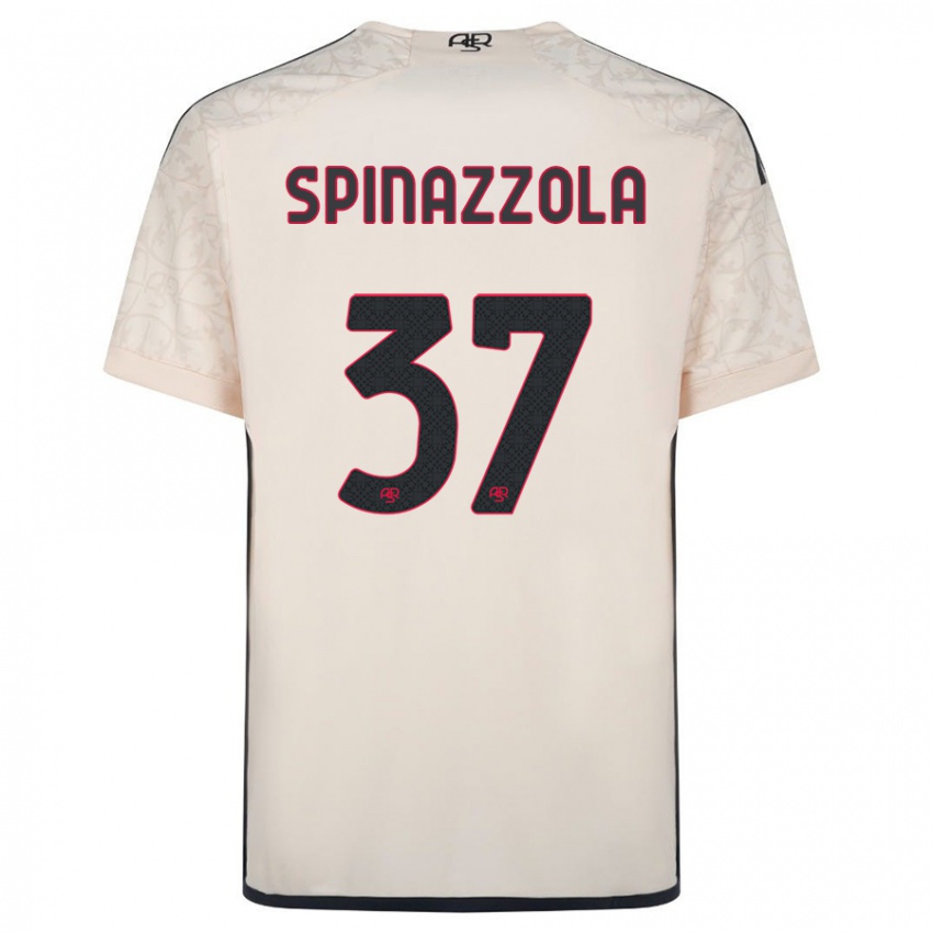Niño Camiseta Leonardo Spinazzola #37 Blanquecino 2ª Equipación 2023/24 La Camisa Chile
