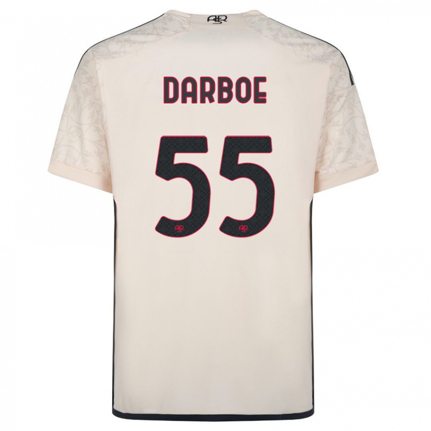 Niño Camiseta Ebrima Darboe #55 Blanquecino 2ª Equipación 2023/24 La Camisa Chile