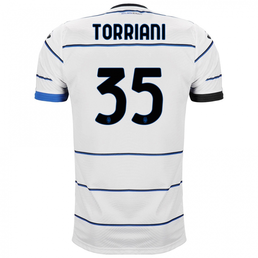 Niño Camiseta Andrea Torriani #35 Blanco 2ª Equipación 2023/24 La Camisa Chile