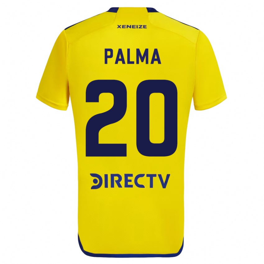 Niño Camiseta Lucas Palma #20 Amarillo 2ª Equipación 2023/24 La Camisa Chile