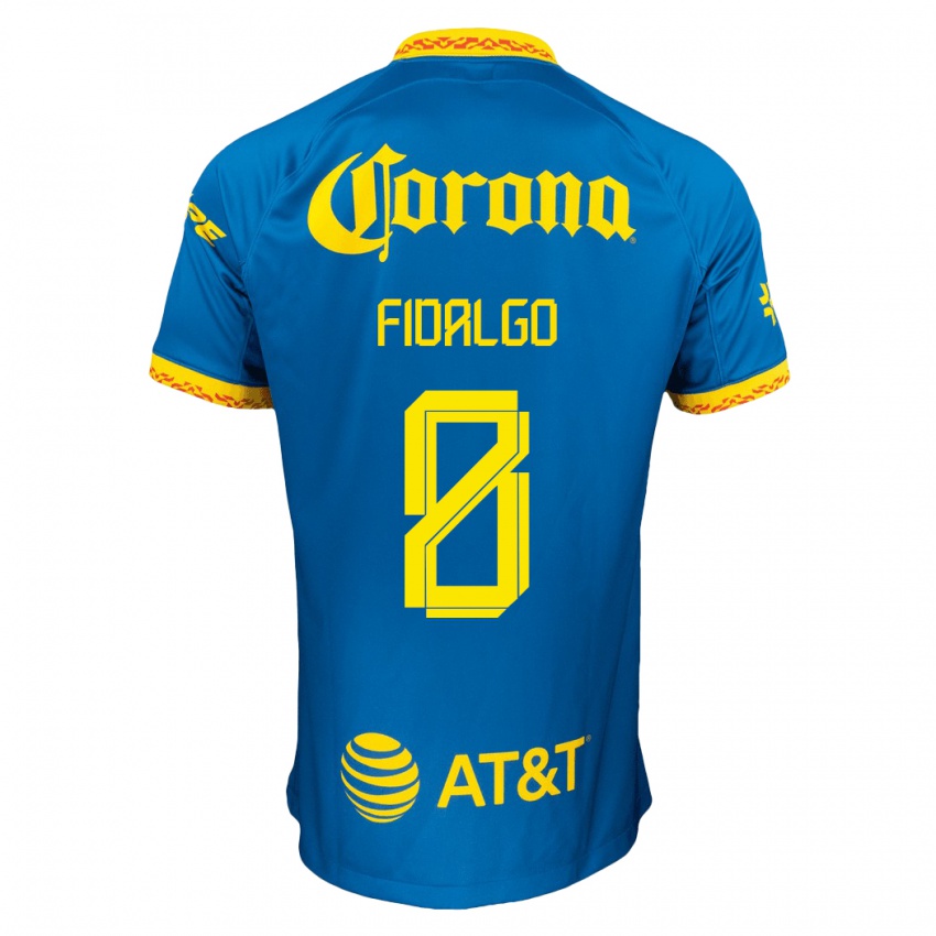 Niño Camiseta Alvaro Fidalgo #8 Azul 2ª Equipación 2023/24 La Camisa Chile