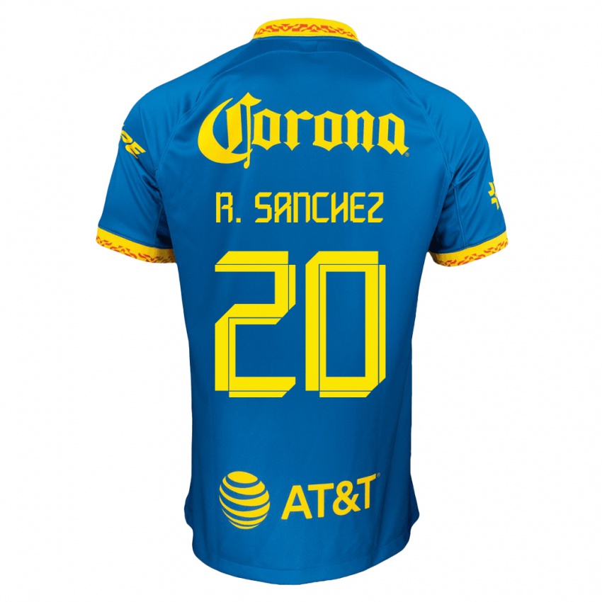 Niño Camiseta Richard Sanchez #20 Azul 2ª Equipación 2023/24 La Camisa Chile