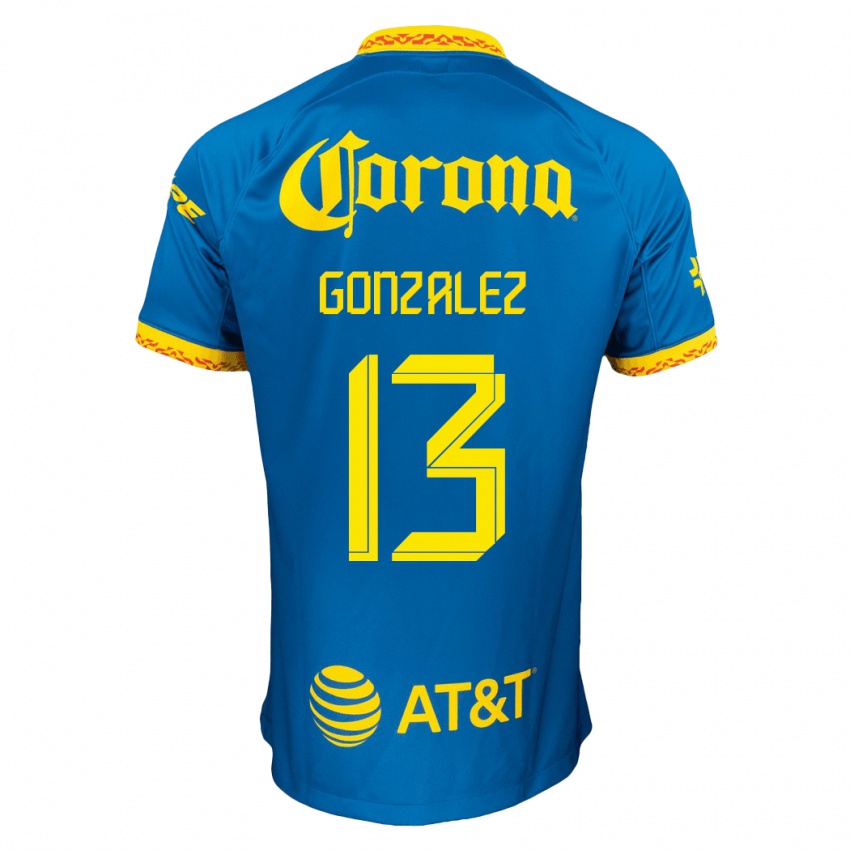 Niño Camiseta Eva Gonzalez #13 Azul 2ª Equipación 2023/24 La Camisa Chile