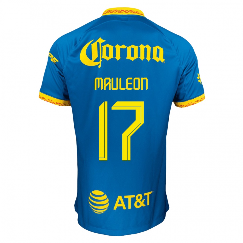 Niño Camiseta Natalia Mauleon #17 Azul 2ª Equipación 2023/24 La Camisa Chile