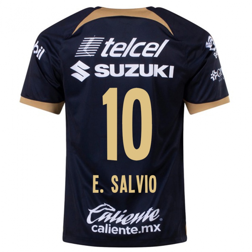 Niño Camiseta Eduardo Salvio #10 Azul Oscuro 2ª Equipación 2023/24 La Camisa Chile