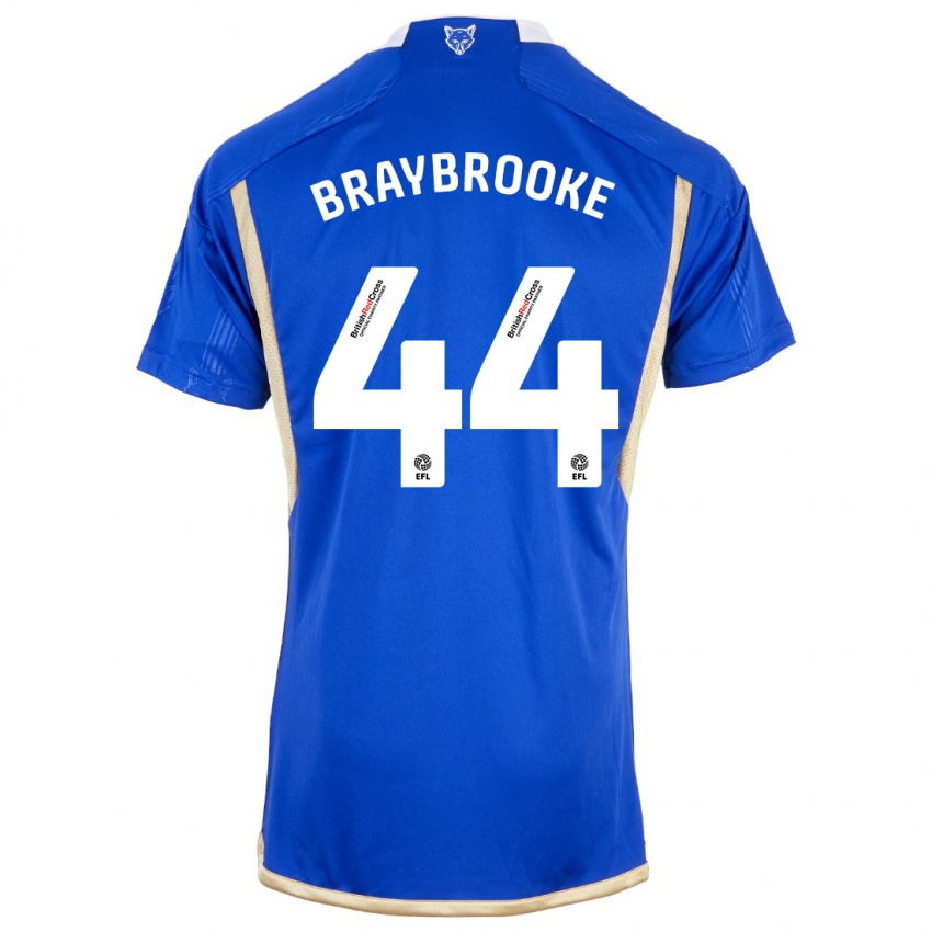 Hombre Camiseta Sammy Braybrooke #44 Azul Real 1ª Equipación 2023/24 La Camisa Chile