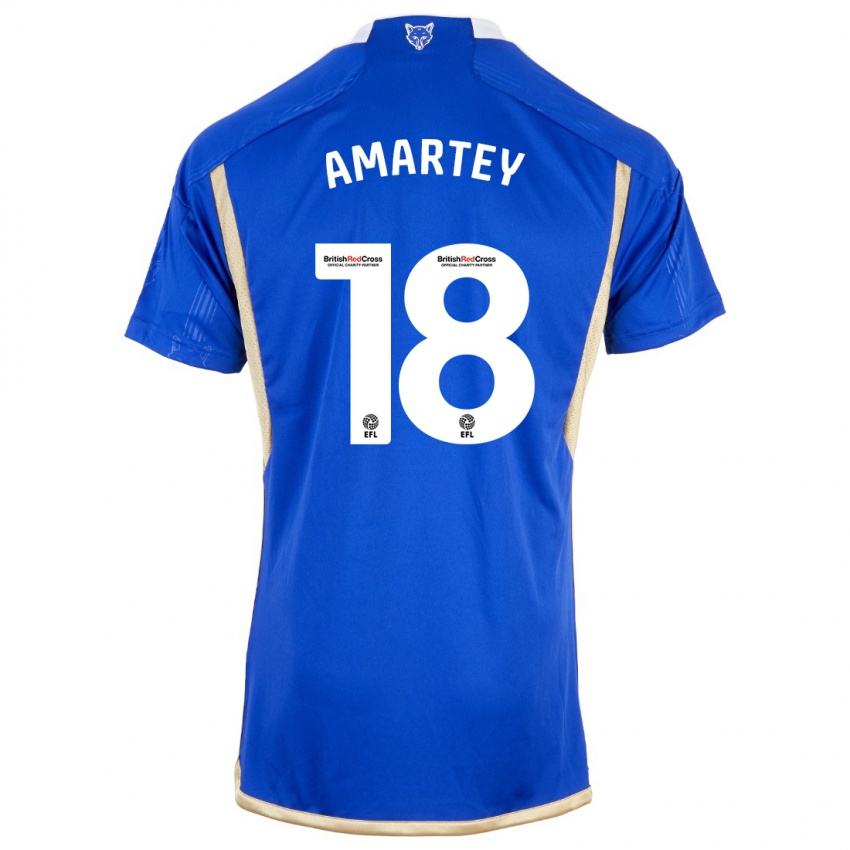 Hombre Camiseta Daniel Amartey #18 Azul Real 1ª Equipación 2023/24 La Camisa Chile