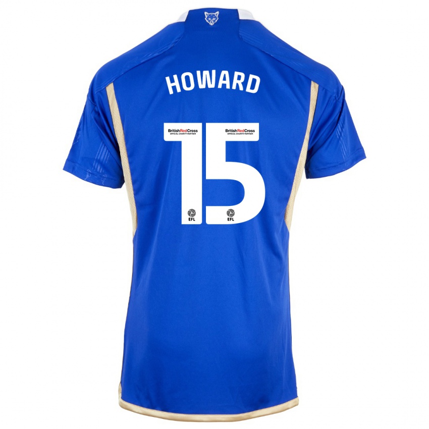 Hombre Camiseta Sophie Howard #15 Azul Real 1ª Equipación 2023/24 La Camisa Chile