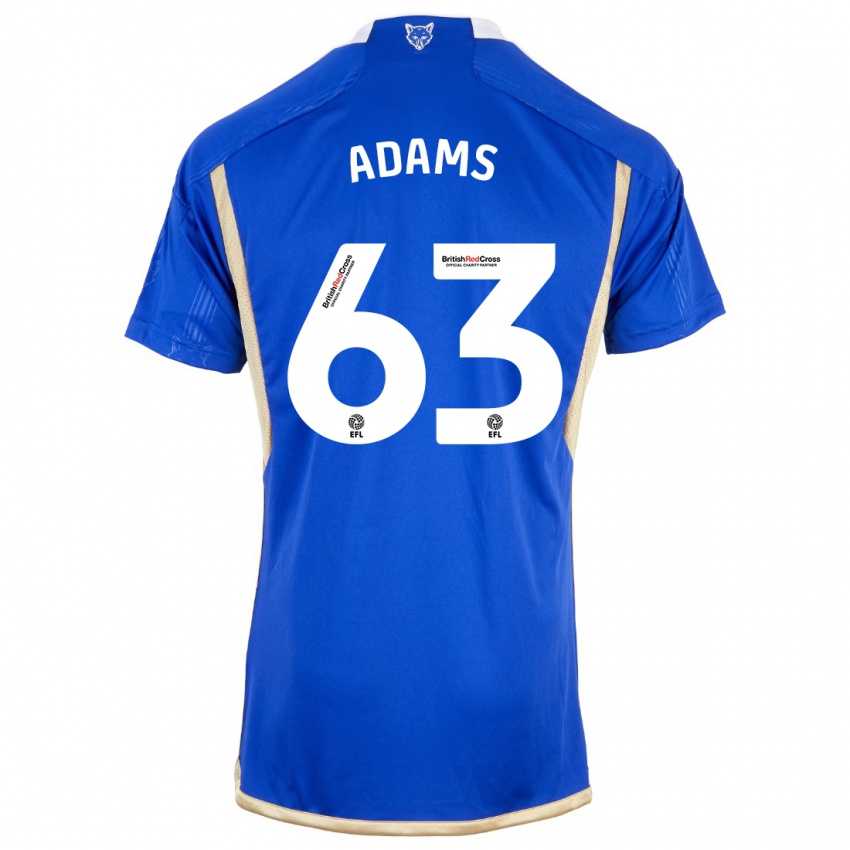 Hombre Camiseta Bayli Spencer Adams #63 Azul Real 1ª Equipación 2023/24 La Camisa Chile