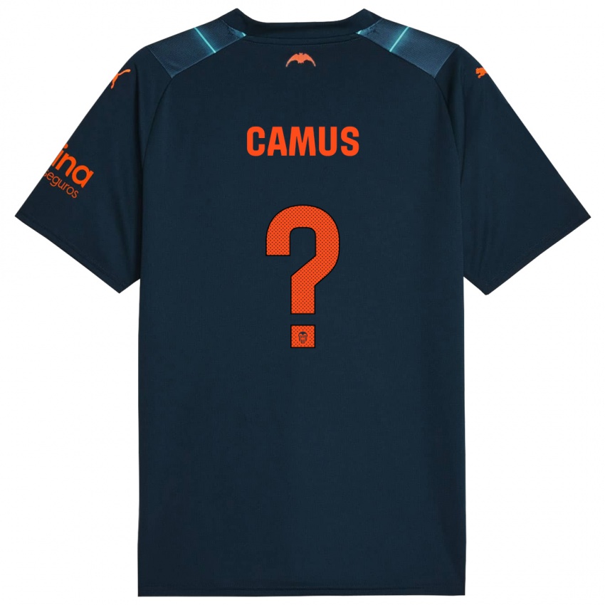Hombre Camiseta Marco Camus #0 Azul Marino 2ª Equipación 2023/24 La Camisa Chile